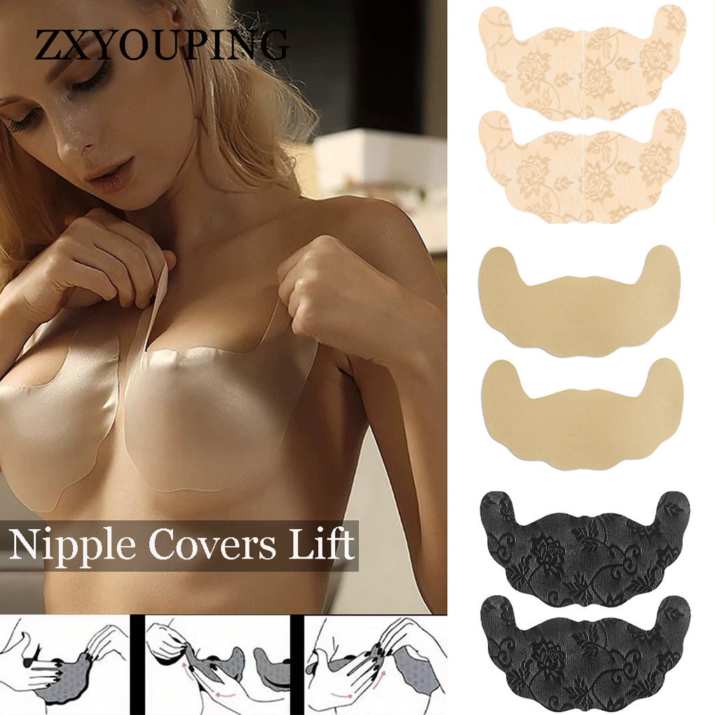 Strapless Bra Adhesive - 5 paires de cache-mamelon en dentelle,