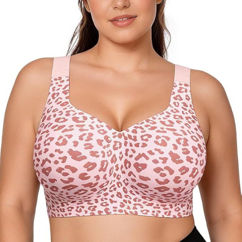 Underwire Bra Padded - Soutiens-gorge Léopard Jelly sans armatures, push-up,
