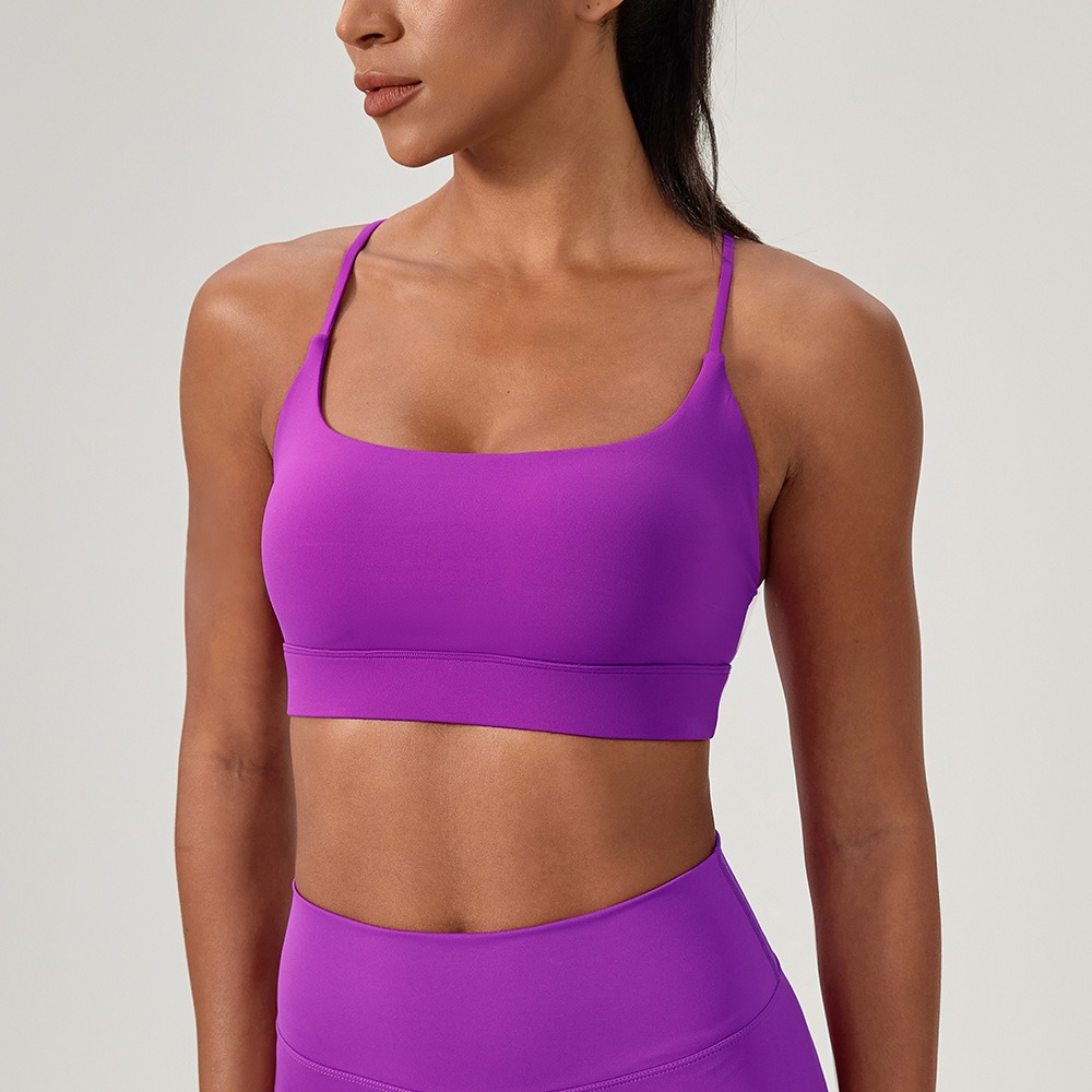 Sports Bra Racerback - Soutien-gorge de Yoga Sexy pour femmes,