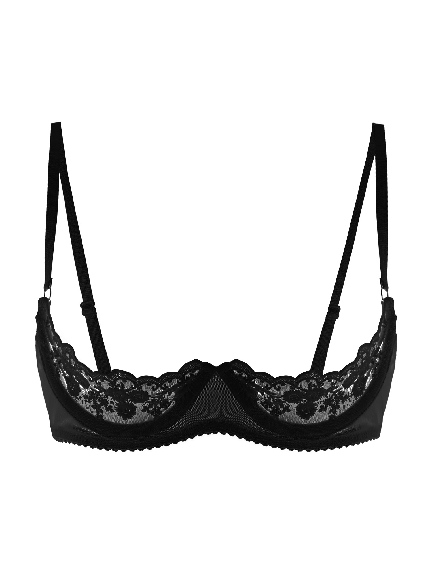 Soutien-gorge sexy à bonnets o - Sheer Bra Lace avis et prix