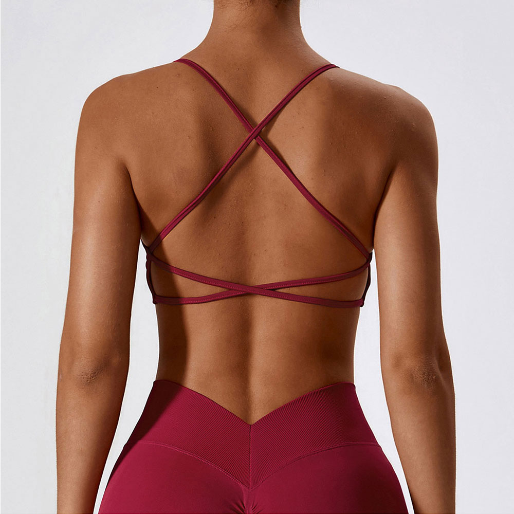 Femmes sangle croisée soutien- - Sports Bra Racerback avis et prix